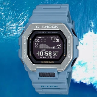 【CASIO 卡西歐】G-SHOCK 衝浪運動藍芽手錶(GBX-100-2A)