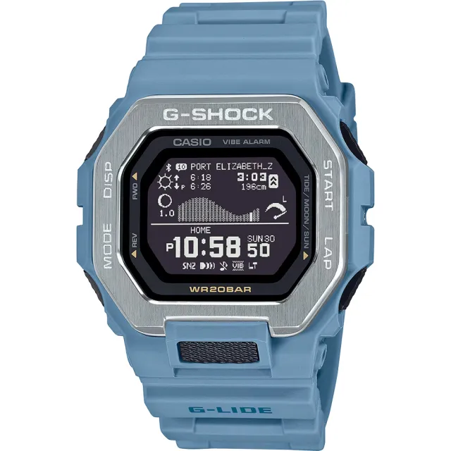 【CASIO 卡西歐】G-SHOCK 衝浪運動藍芽手錶 送禮 禮物 推薦(GBX-100-2A)