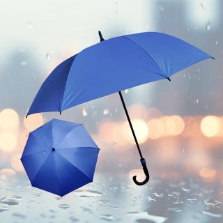 晴雨黑膠大直傘-加大傘面-3人-27吋-2支(直傘)