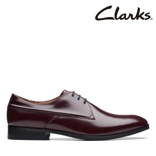 【Clarks】男鞋Craft Clifton Lo 高階拋光亮光皮革紳士鞋 皮鞋(CLM74543D)