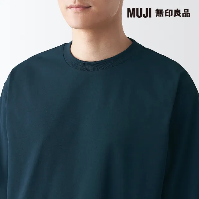 【MUJI 無印良品】男抗UV吸汗速乾聚酯纖維長袖T恤(共4色)