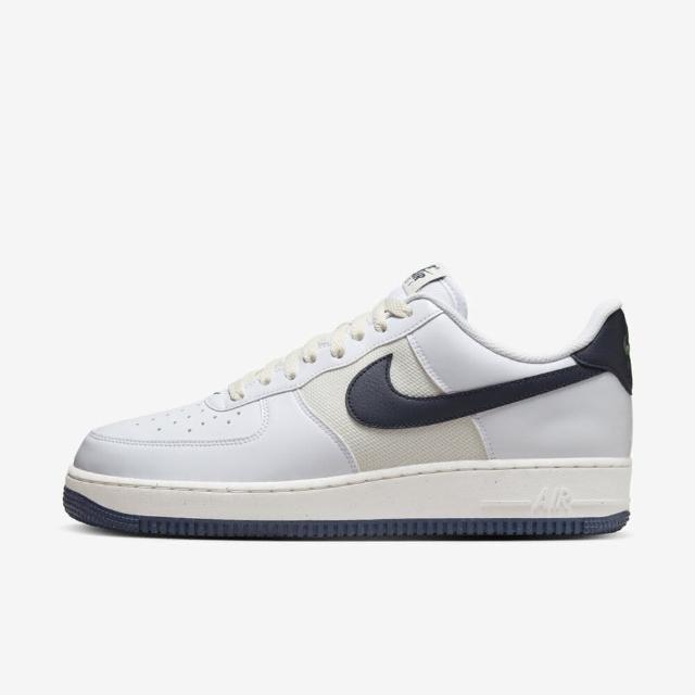 【NIKE 耐吉】Air Force 1 07 NN 男 休閒鞋 運動 經典 AF1 白 曜石藍(HF4298-100)