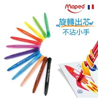 【法國Maped】旋轉蠟筆12色