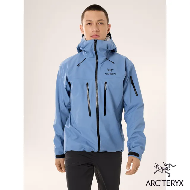 【Arcteryx 始祖鳥官方直營】男 Alpha SV 防水外套(石洗藍)