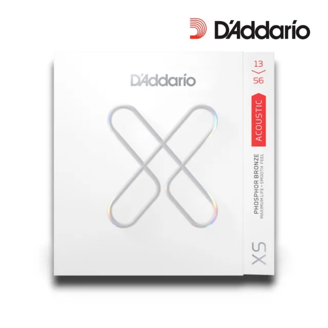 【D’Addario】卓越品質首選 XS薄膜塗層磷青銅木吉他弦／XSAPB(民謠吉他弦 結他弦 Strings 包膜弦 防鏽弦)