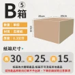 【愛Phone】台製製造紙箱工廠  B箱100入(三層B浪瓦楞紙箱)