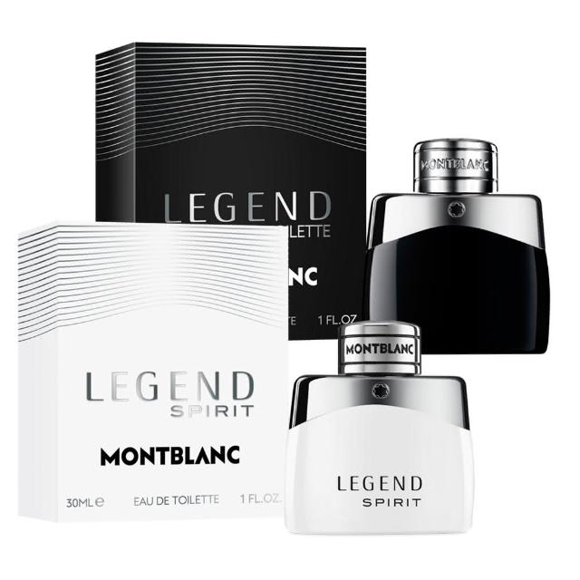 【MONTBLANC 萬寶龍】買一送一-傳奇白朗峰男仕淡香水30ml+傳奇經典男性淡香水30ml(專櫃公司貨)