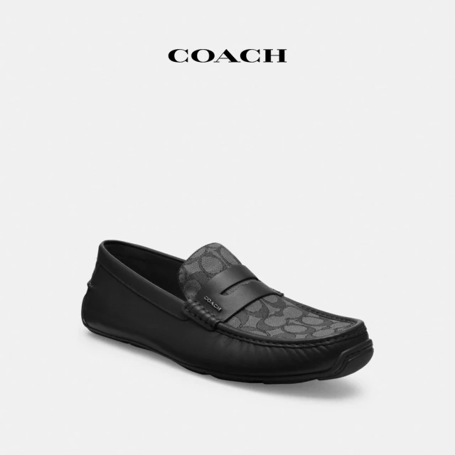【COACH蔻馳官方直營】LIAM經典Logo平底鞋-黑色(CR886)