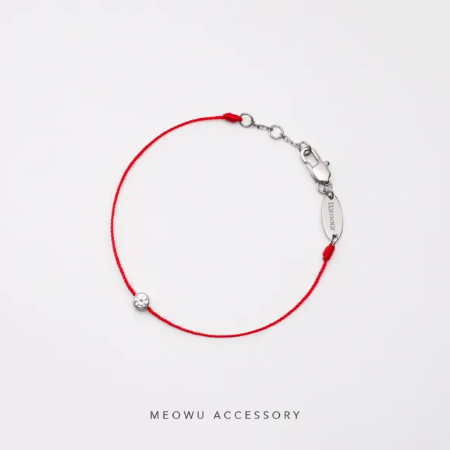 【MEOWU】紅繩系列  Lamour 許願繩  鈦鋼紅線手鍊(BB0015)