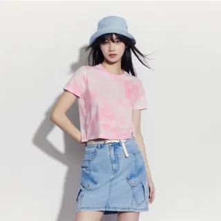 【GAP】女裝 純棉圓領短袖T恤-粉色(465319)