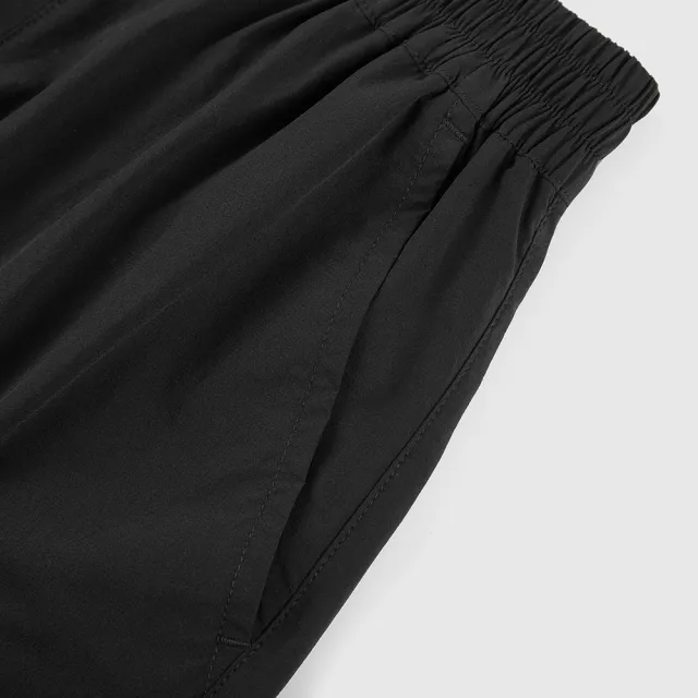 【GAP】男童裝 鬆緊腰帶工裝短褲-黑色(466696)