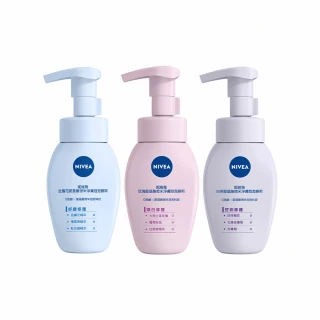 【NIVEA 妮維雅】胺基酸微米淨膚泡泡慕斯系列180mlx1(舒緩/煥白/控油)