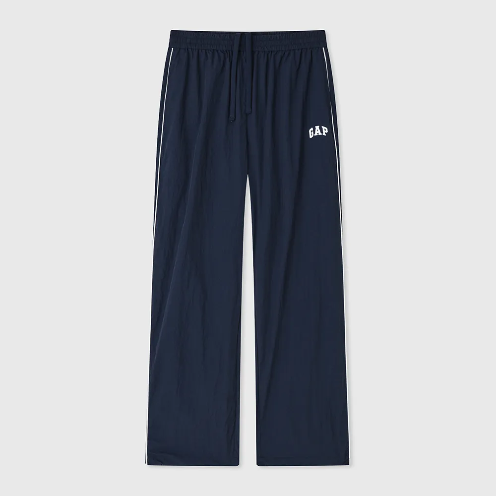 【GAP】男裝 Logo抽繩鬆緊運動褲-海軍藍(465570)