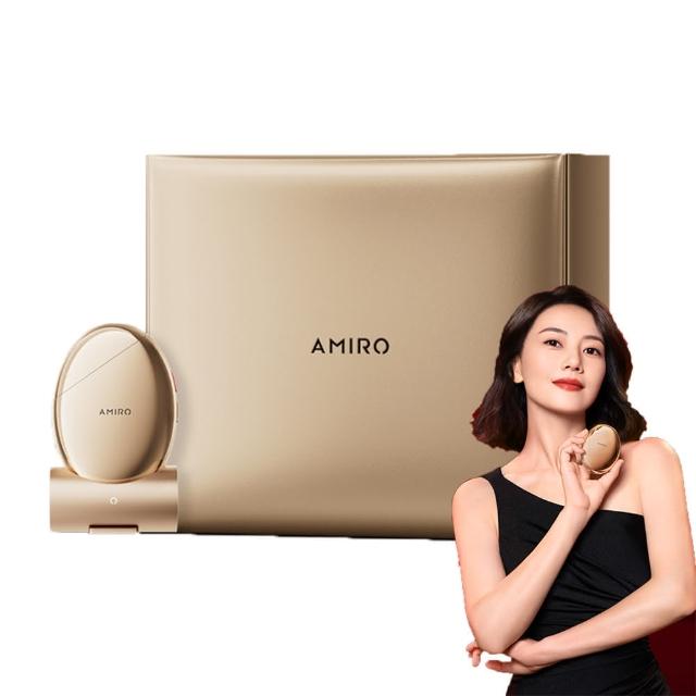 AMIRO S1 時光機黃金點陣美容儀，採用先進黃金點陣技術，專為臉部設計，提供專業級肌膚緊緻與美白效果。金色系設計，充電式電源支援國際電壓，輕鬆在家享受SPA級護理。配件包含說明書、使用指南、充電底座、Type-C充電線、擦拭布、原廠收納包及8片面膜，保固1年，中國製造的個人衛生用品，完美適合日常臉部保養。