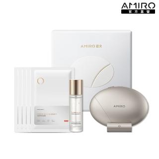 【AMIRO】S2 黃金點陣美容儀『贈 專用S2護膚禮盒-內含精華凝露80ml+緊緻抗皺面膜5片』(拉提 緊緻 情人節)