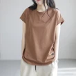 【初色】純色寬鬆短袖T恤上衣女上衣-2件組/5款任選-32577(M-2XL可選)