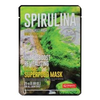 【DERMAL 德瑪】Superfood系列- 螺旋藻逆齡抗皺面膜-30入(韓國人氣面膜)