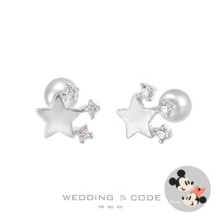 【WEDDING CODE】14K金 耳環 迪士尼米奇 SPQ920(天然鑽石 618限定 現貨 禮盒)