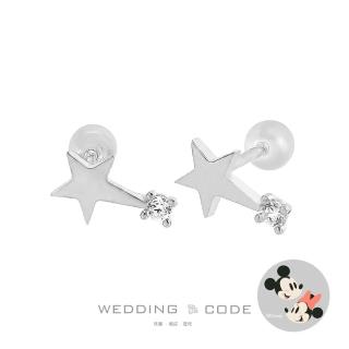 【WEDDING CODE】14K金 鑽石耳環 迪士尼米奇米妮 SPQ210(天然鑽石 618限定 現貨 禮盒)