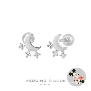 【WEDDING CODE】14K金 鑽石耳環 迪士尼米奇米妮 SPQ921(天然鑽石 618限定 現貨 禮盒)