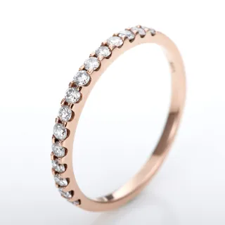 【DOLLY】0.35克拉 輕珠寶18K玫瑰金鑽石戒指