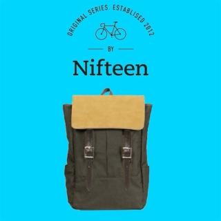 【Nifteen】雙肩揹包 後揹包 帆布背包 休閒揹包 電腦雙肩包 多功能揹包(NF01-OVE)
