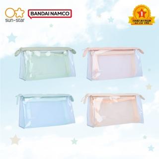 【sun-star】mitte 透明網袋兩用收納筆袋(4款可選/收納化妝品/鉛筆盒/收納小包/分層袋)