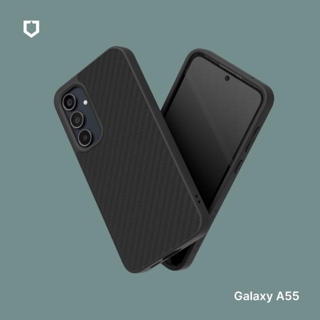 【RHINOSHIELD 犀牛盾】Samsung Galaxy A55 SolidSuit 碳纖維紋路防摔背蓋手機保護殼(碳纖維)