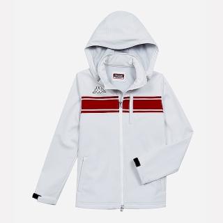 【KAPPA】義大利 時尚SOFTSHELL 內貼刷毛外套 白(白 3514IPW001)