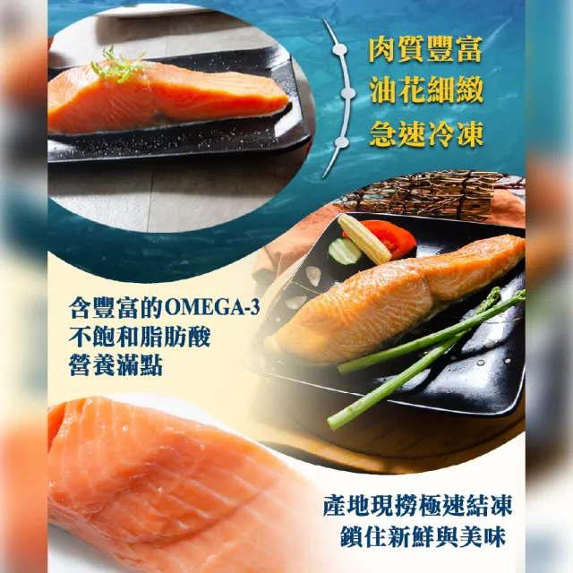 【鮮綠生活】頂級智利鮭魚菲力900g經濟包 2包(900g±15g/包；1包約5塊菲力)