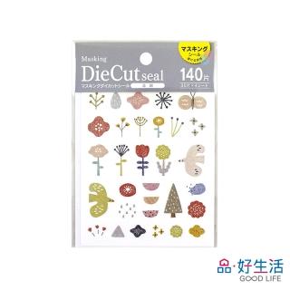【GOOD LIFE 品好生活】日本製 北歐風格紙膠帶標籤/裝飾貼紙（140枚）(日本直送 均一價)