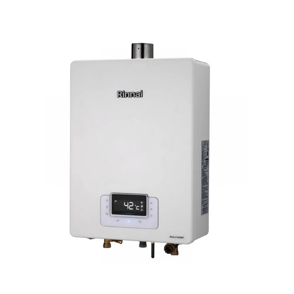 【林內】屋內強制排氣熱水器RUA-C1630WF 16L(FE式/原廠安裝)