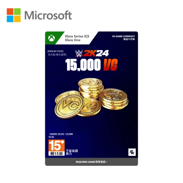 【Microsoft 微軟】WWE 2K24 15000 VC包(下載版購買後無法退換貨)