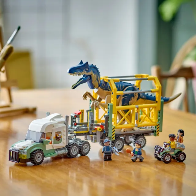 【LEGO 樂高】侏儸紀世界系列 76966 恐龍任務: 異特龍運輸卡車(DIY積木 恐龍積木 禮物)