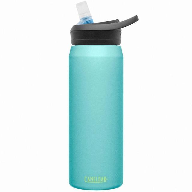 【CAMELBAK】750ml eddy+不鏽鋼多水吸管保溫瓶/保冰-清澈河流(保溫瓶/水瓶/保溫水壺/CB2843403075)