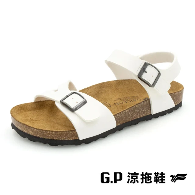 G.P EFFORT+戶外休閒磁扣涼拖鞋 女鞋(黑色)品牌優