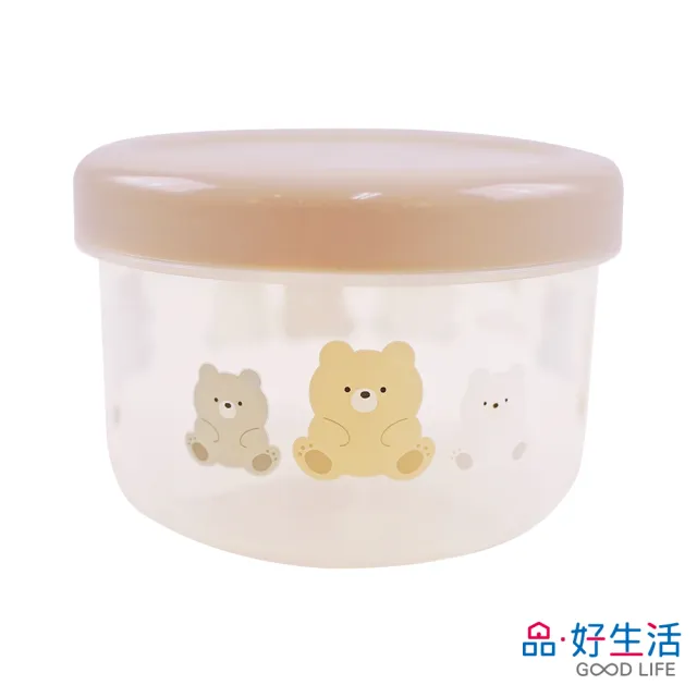 【GOOD LIFE 品好生活】日本製 可愛熊塑膠保存容器（460ml）(日本直送 均一價)