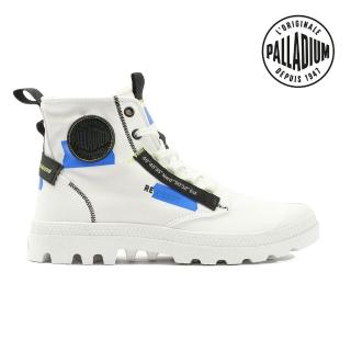 【Palladium】PAMPA HI RE-CRAFT有機再生帆布靴-中性-太空白(77220-904)