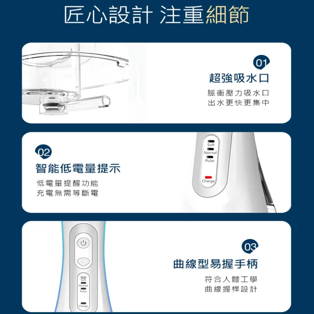 【SAMPO 聲寶】攜帶型電動沖牙機/洗牙器/沖牙器(WB-Z2004NL)