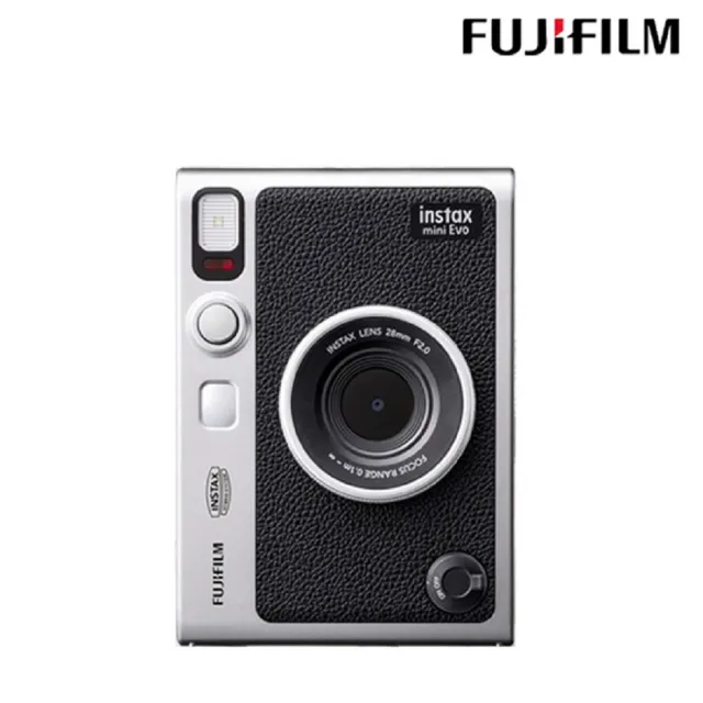 【FUJIFILM 富士】Instax Mini EVO 混合式數位拍立得相機 原廠公司貨(空白底片20張9H螢幕貼超值組)