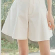 【OUWEY 歐薇】都會素色棉質褲裙(白色；XS-L；3242182405)