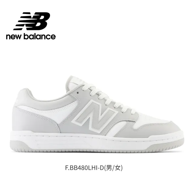 【NEW BALANCE】NB 復古休閒鞋_男鞋/女鞋_黑白色/奶白色_BB480LBA-D_BB480LBB-D(480系列)