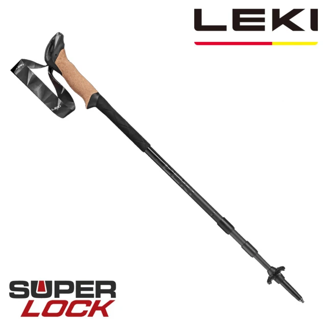 LEKI BLACK SERIES SLS XTG 軟木握把碳纖維無避震旋轉登山杖(Leki-65321291)