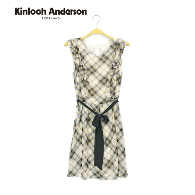 Kinloch Anderson 甜美荷葉袖背心洋裝連身裙 金安德森女裝(KA0885718)