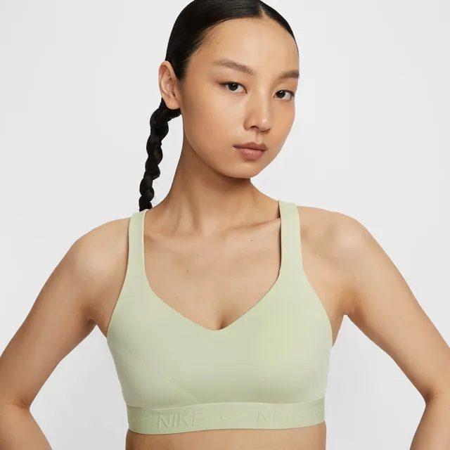 【NIKE 耐吉】AS W NK DF INDY HGH SPT BRA 綠 高度支撐 運動內衣(FD1069-371 ∞)