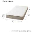 【NITORI 宜得利家居】◆網購限定 日本尺寸 單人獨立筒彈簧床墊 RX05EC EC(獨立筒彈簧床 床墊)
