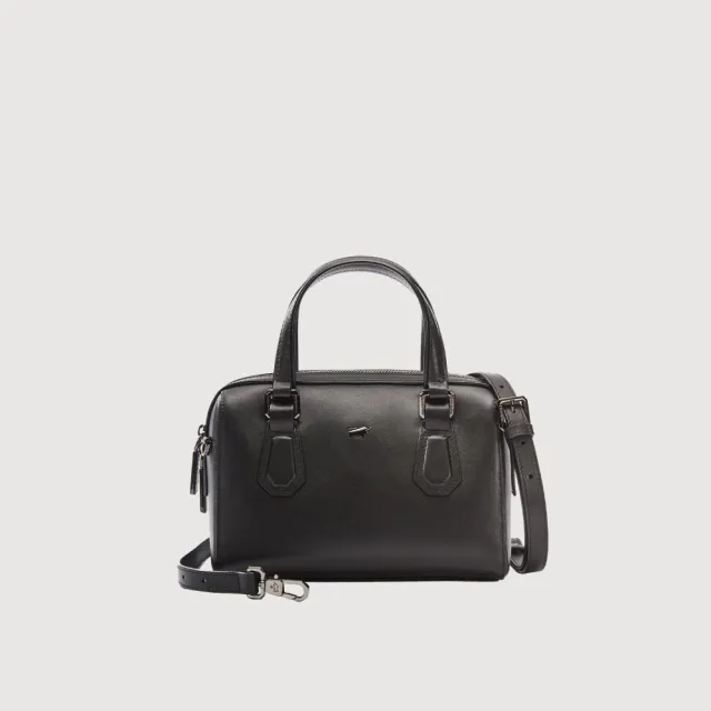 【BRAUN BUFFEL 德國小金牛】台灣總代理 科蘿-A 小型斜背包-黑色(BF834-35-BK)