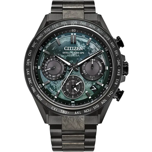 【CITIZEN 星辰】限量HAKUTO-R限定款 GPS衛星對時光動能手錶-44.6mm(CC4065-61Y)