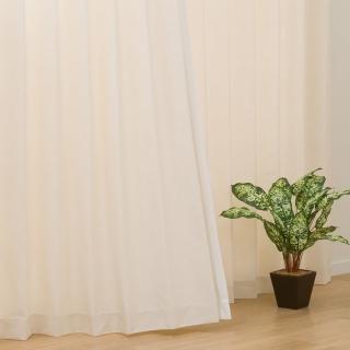 【NITORI 宜得利家居】窗簾兩件組 PD001 IV 耐磨 100×135×2(窗簾兩件組 窗簾 耐磨 PD001)