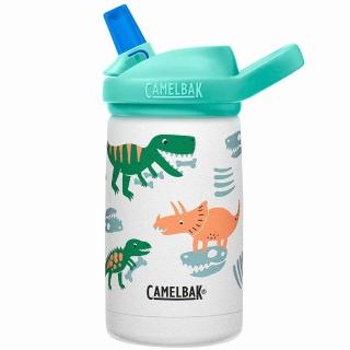 【CAMELBAK】350ml eddy+兒童吸管不鏽鋼保溫瓶/保冰-化石恐龍(保溫瓶/水瓶/保溫水壺/CB2752101035)